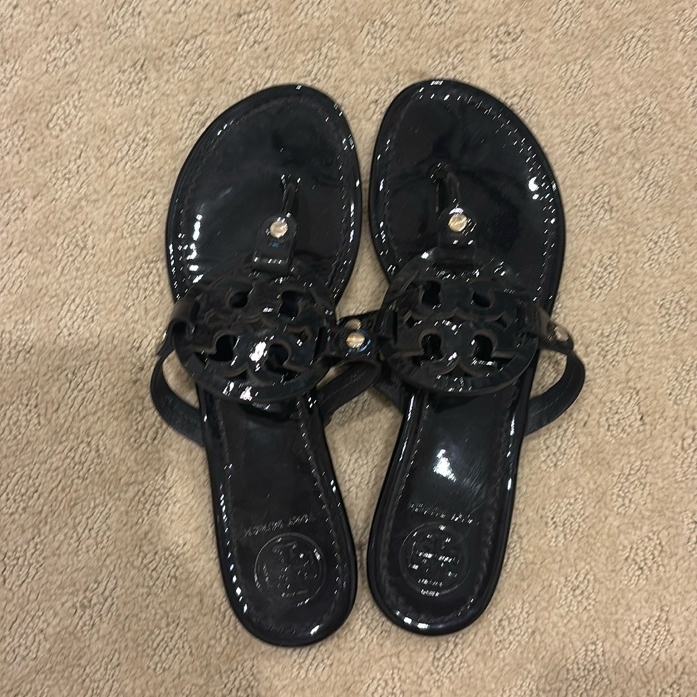 Black Tory Burch Miller Sandals